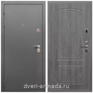 Входные двери толщиной 1.5 мм, Дверь входная Армада Оптима Антик серебро / МДФ 6 мм ФЛ-138 Дуб Филадельфия графит