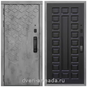 Входные двери Черный муар, Дверь входная Армада Квадро МДФ 16 мм Kaadas K9 / МДФ 16 мм ФЛ-183 Венге