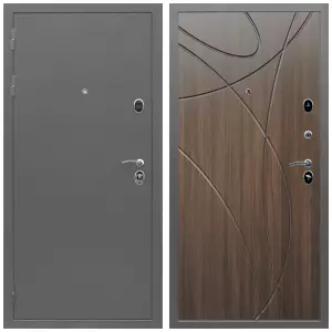 Металлические двери с шумоизоляцией и толстым полотном, Дверь входная Армада Орбита Антик серебро/ МДФ 16 мм ФЛ-247 эковенге