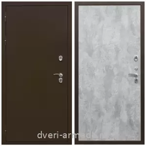 Дверь входная железная утепленная  Армада Термо Молоток коричневый/ ПЭ Цемент светлый