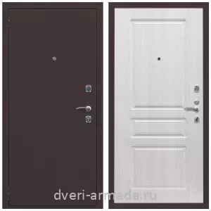 Двери оптом, Металлическая дверь входная Армада Комфорт Антик медь / МДФ 16 мм ФЛ-243 Дуб белёный