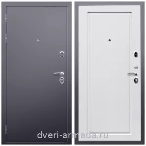 Двери оптом, Металлическая дверь входная Армада Люкс Антик серебро / МДФ 16 мм ФЛ-119 Ясень белый