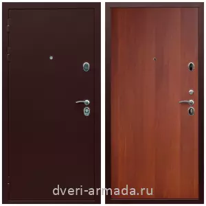 Недорогие, Дверь входная металлическая Армада Люкс Антик медь / МДФ 6 мм ПЭ Итальянский орех