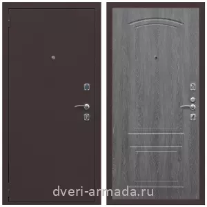 Входные двери с двумя петлями, Дверь входная Армада Комфорт Антик медь / МДФ 6 мм ФЛ-138 Дуб Филадельфия графит