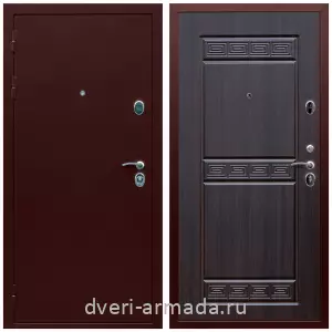 Входные двери 880 мм, Дверь входная элитная в квартиру стальная Армада Люкс Антик медь / МДФ 10 мм ФЛ-242 Эковенге с панелями