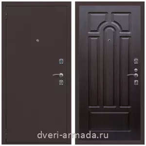 Входные двери с тремя петлями, Дверь входная Армада Комфорт Антик медь / МДФ 16 мм ФЛ-58 Венге
