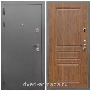 Входные двери 960 мм, Дверь входная Армада Оптима Антик серебро / МДФ 16 мм ФЛ-243 Морёная береза