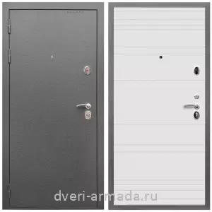 4 контура, Дверь входная Армада Оптима Антик серебро / МДФ 6 мм ФЛ Дуб кантри белый горизонт