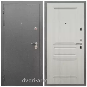 Входные двери Люкс, Дверь входная Армада Оптима Антик серебро / МДФ 6 мм ФЛ-243 Лиственница беж