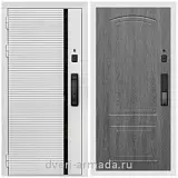 Умная входная смарт-дверь Армада Каскад WHITE Kaadas K9 / МДФ 6 мм ФЛ-138 Дуб Филадельфия графит